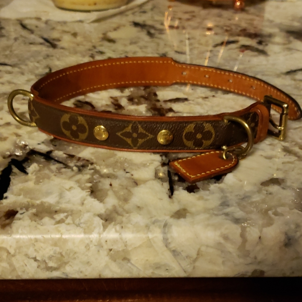Louis Vuitton MM Baxter Dog Collar
